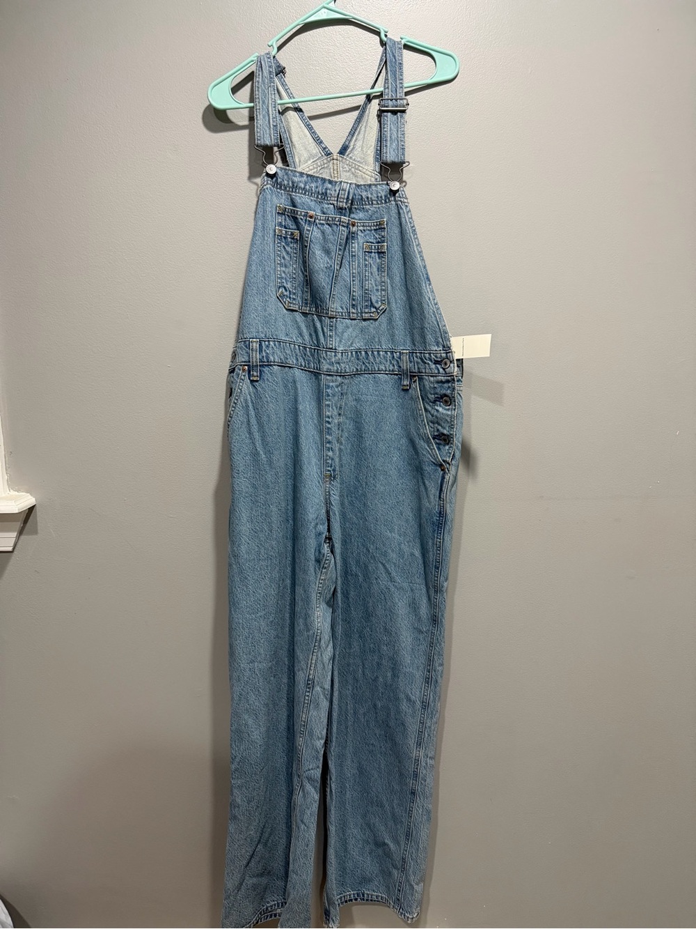 Abercrombie and Fitch Classic Blue Denim Overalls
